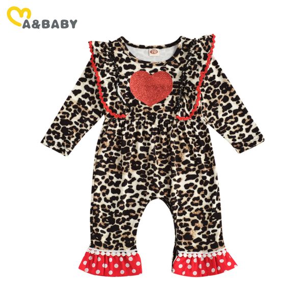0-24m valentine's day born infant baby girls jumpsuit long sleeve romper leopard heart print clothing costumes 210515, Blue
0-24m valentine's day born infant baby girls jumpsuit long sleeve romper leopard heart print clothing costumes 210515, Blue