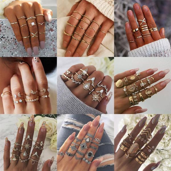 cluster rings 20 design vintage gold star moon set for women boho opal crystal midi finger ring 2021 female bohemian jewelry gifts, Golden;silver
cluster rings 20 design vintage gold star moon set for women boho opal crystal midi finger ring 2021 female bohemian jewelry gifts, Golden;silver