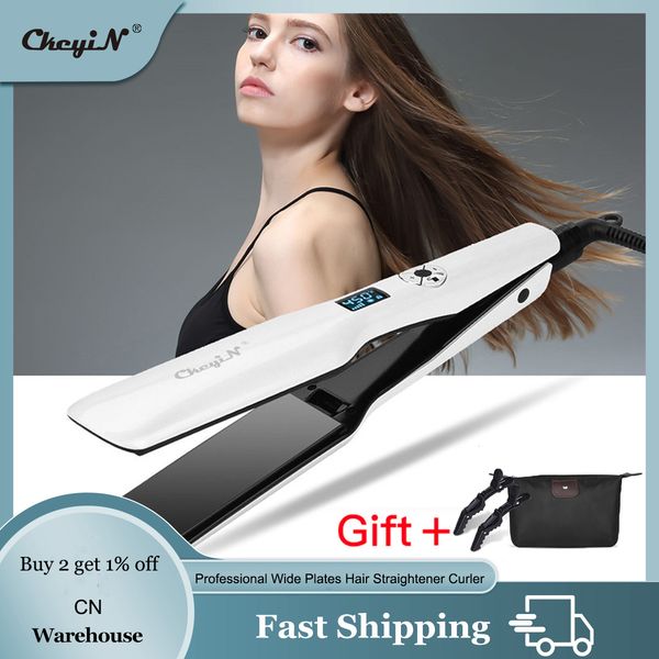ckeyin professional wide plates hair straightener curler ceramic flat iron keratin straightening curling irons styling machine
ckeyin professional wide plates hair straightener curler ceramic flat iron keratin straightening curling irons styling machine