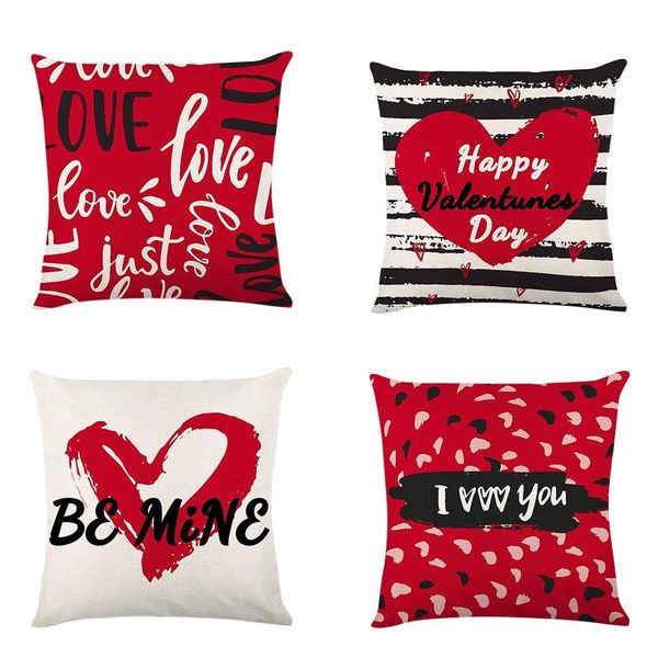 home valentine's day pillowcase decorative pillow case creative wedding cushion decoration for sofa couch60 cushion/decorative