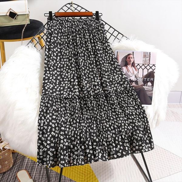 summer arrival retro floral elastic women skirts high waist slim all match casual a line pleated long skirt free, Black
summer arrival retro floral elastic women skirts high waist slim all match casual a line pleated long skirt free, Black