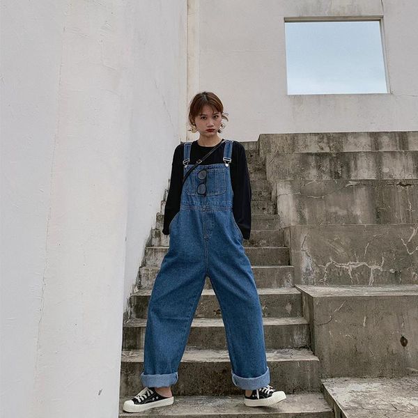 women's jeans woman pants straight-leg spring 2021 loose denim suspender pantalones vaqueros mujer, Blue
women's jeans woman pants straight-leg spring 2021 loose denim suspender pantalones vaqueros mujer, Blue