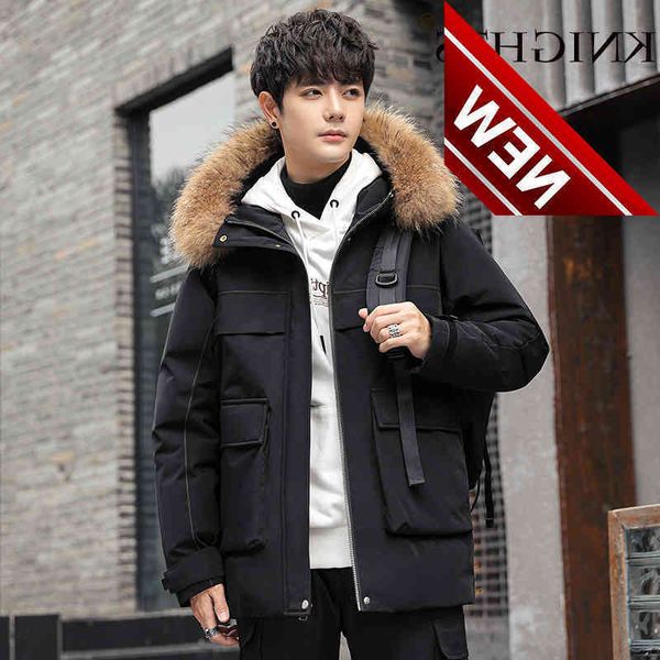 2021 fashionable coat thicken jacket men hooded warm fur collar white duck down hight quality male new winter, Black
2021 fashionable coat thicken jacket men hooded warm fur collar white duck down hight quality male new winter, Black