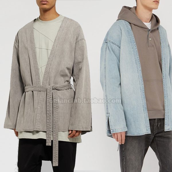 high street independent fog fear of god 6th season washed denim robe ribbon cardigan ls3j, Black
high street independent fog fear of god 6th season washed denim robe ribbon cardigan ls3j, Black