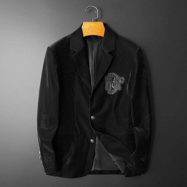 men's suits & blazers leather pocket patchwork mens stylish blazer outfit dinner prom men business formal dress hombre, White;black
men's suits & blazers leather pocket patchwork mens stylish blazer outfit dinner prom men business formal dress hombre, White;black