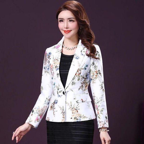 women's suits & blazers spring fall fashion women female suit collar one button floral blazer , woman clothes 4xl 3xl slim flower patte, White;black
women's suits & blazers spring fall fashion women female suit collar one button floral blazer , woman clothes 4xl 3xl slim flower patte, White;black