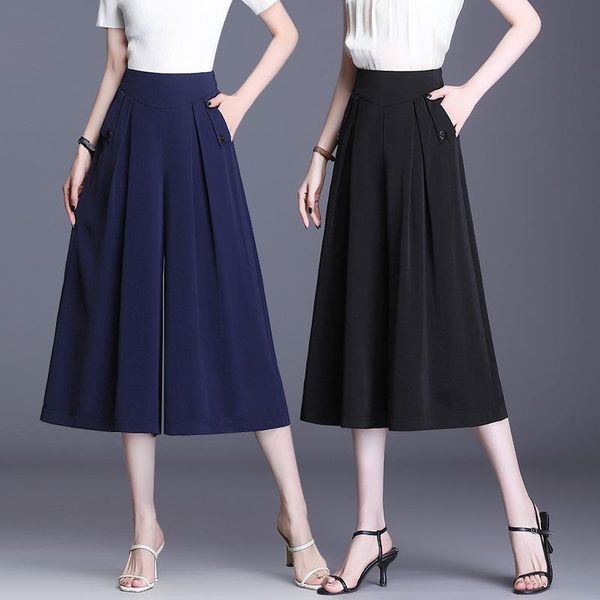 women's pants & capris plus size casual women trousers summer fashion high waist chiffon calf-length wide leg female extra large, Black;white
women's pants & capris plus size casual women trousers summer fashion high waist chiffon calf-length wide leg female extra large, Black;white