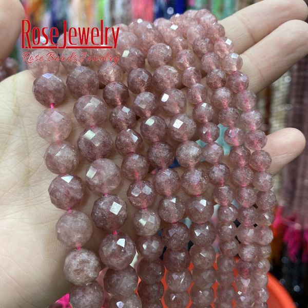 other natural faceted stone strawberry crystal quartz beads loose spacer for jewelry making diy bracelets accessories 6 8 10mm
other natural faceted stone strawberry crystal quartz beads loose spacer for jewelry making diy bracelets accessories 6 8 10mm