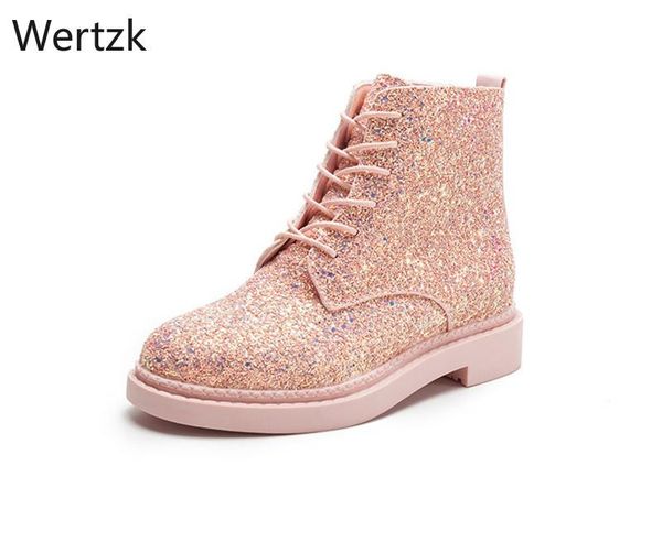 boots 2021 designers brand women ankle heels female shoes woman autumn glitter lace up casual bling pink black white b235
boots 2021 designers brand women ankle heels female shoes woman autumn glitter lace up casual bling pink black white b235