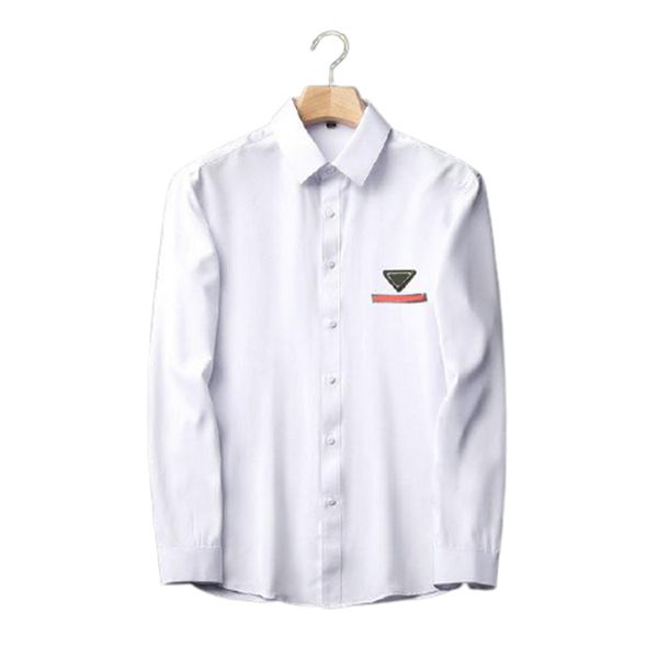 luxury designer men's shirt long sleeve fashion solid color plaid trim casual business wear normal size multicolor@46, White;black
luxury designer men's shirt long sleeve fashion solid color plaid trim casual business wear normal size multicolor@46, White;black