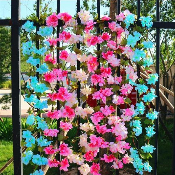 4p artificial cherry flower vine 230cm fake wall pleiopetalous sakura for wedding party home decorative flowers & wreaths
4p artificial cherry flower vine 230cm fake wall pleiopetalous sakura for wedding party home decorative flowers & wreaths