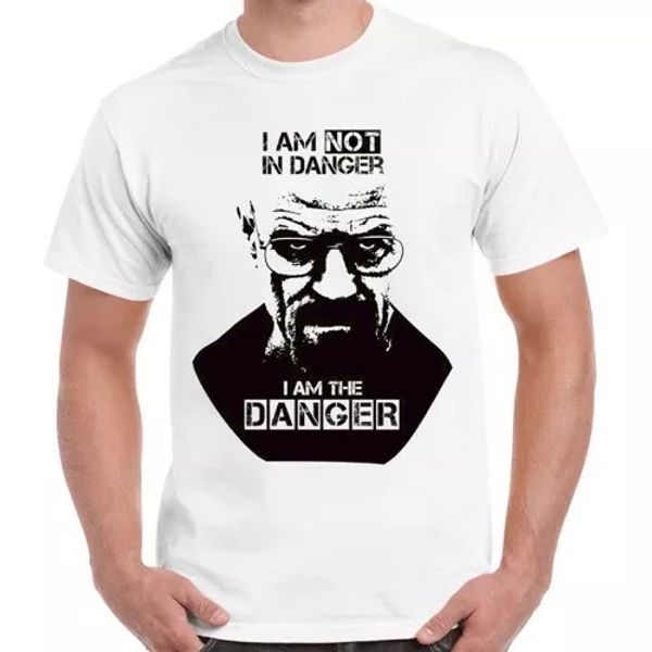 danger breaking bad i'm not in danger i am the danger cool retro t shirt 130, White;black
danger breaking bad i'm not in danger i am the danger cool retro t shirt 130, White;black
