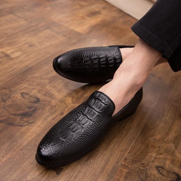 dress shoes crocodile print wedding men big size italian leather for formal business office classic, Black
dress shoes crocodile print wedding men big size italian leather for formal business office classic, Black
