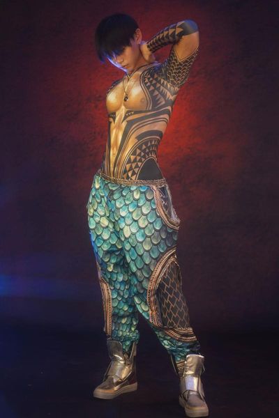 stage wear fish scales printed pants jumpsuit skinny 2-piece male novelty costume men singer performance, Black;red
stage wear fish scales printed pants jumpsuit skinny 2-piece male novelty costume men singer performance, Black;red