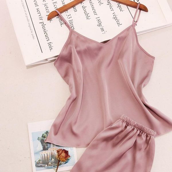 pajamas set summer women sleepwear imitation lingerie silk v neck camis boyshorts 2 piece sets s xl, Black;red
pajamas set summer women sleepwear imitation lingerie silk v neck camis boyshorts 2 piece sets s xl, Black;red