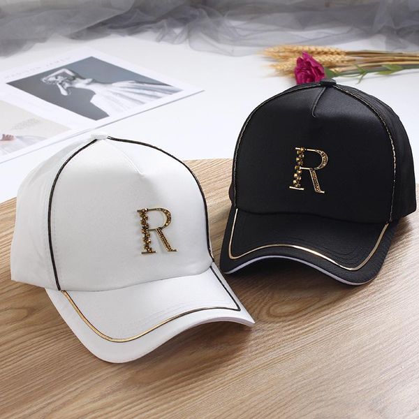 visors 01906-jiejia silk fabrics metal r letter cap men women baseball hat, Blue;gray
visors 01906-jiejia silk fabrics metal r letter cap men women baseball hat, Blue;gray