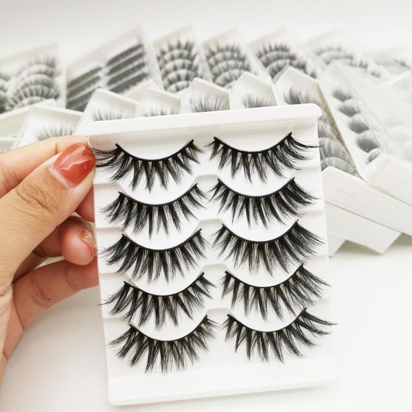 false eyelashes 5 pairs 3d faux mink hair wispies fluffies drama natural long soft handmade cruelty-black lashes
false eyelashes 5 pairs 3d faux mink hair wispies fluffies drama natural long soft handmade cruelty-black lashes