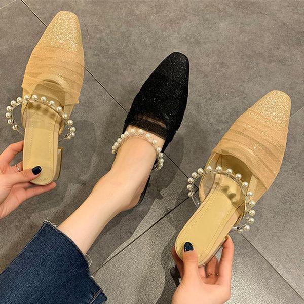 slippers net celebrity bling pear breathable mesh square toe mules woman heels shoes women sandals cover slip on slides 2021, Black
slippers net celebrity bling pear breathable mesh square toe mules woman heels shoes women sandals cover slip on slides 2021, Black