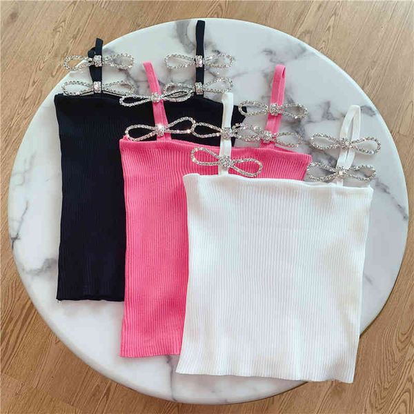 camis camisole tank for women summer ins wind shirt heavy industry crystal bow knitted vest slim tight top, White
camis camisole tank for women summer ins wind shirt heavy industry crystal bow knitted vest slim tight top, White