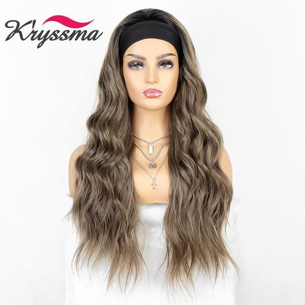 kryssma body wave brown headband wig for women long wavy hair natural synthetic wigs heat resistant party 20211, Black
kryssma body wave brown headband wig for women long wavy hair natural synthetic wigs heat resistant party 20211, Black