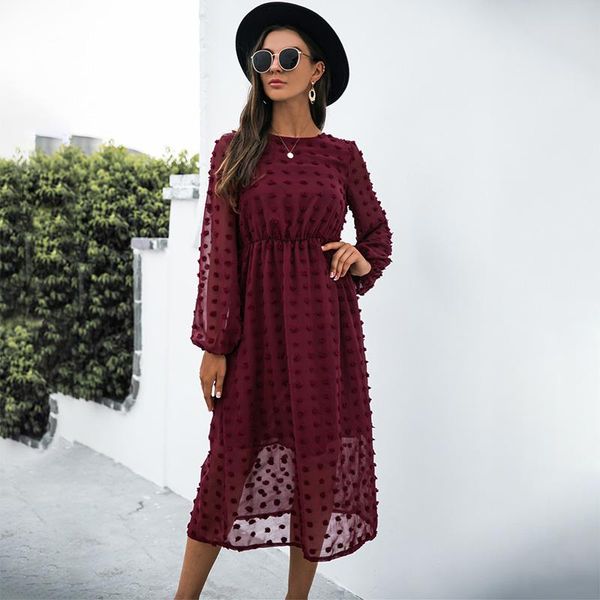 casual dresses women long dress 2021 autumn o-neck a-line empire waist solid embroidery ankle-length, Black;gray
casual dresses women long dress 2021 autumn o-neck a-line empire waist solid embroidery ankle-length, Black;gray