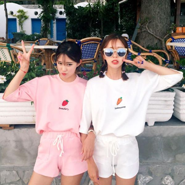 two piece dress summer women 2 pieces suit o-neck casual sweatshirts clothing short pant female pants girls, White
two piece dress summer women 2 pieces suit o-neck casual sweatshirts clothing short pant female pants girls, White