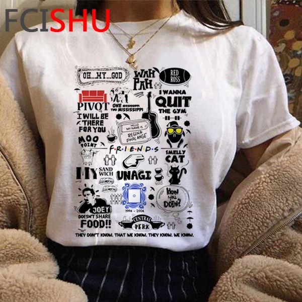friends tv show summer t-shirt women kawaii ulzzang couple tshirt clothes women's, White
friends tv show summer t-shirt women kawaii ulzzang couple tshirt clothes women's, White