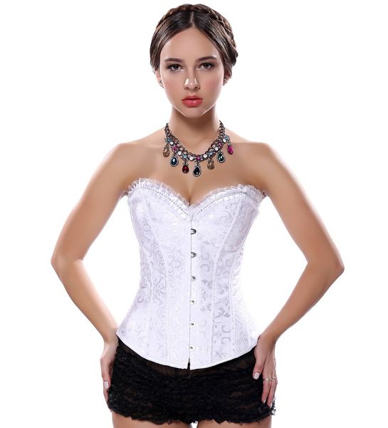 black overbust corset and lace up boned bustier rhinestone lingerie bodyshaper plus size s-2xl waist cincher, Black;white
black overbust corset and lace up boned bustier rhinestone lingerie bodyshaper plus size s-2xl waist cincher, Black;white