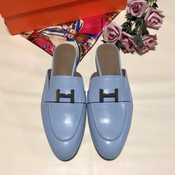shoes for women luxury h leather summer flat slippers designers slides woman mules 2021 fashion brand outside shoe, Black
shoes for women luxury h leather summer flat slippers designers slides woman mules 2021 fashion brand outside shoe, Black