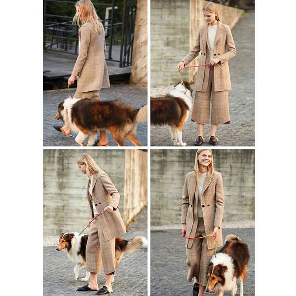 women's two piece pants minimalismo terno calças femininas moda xadrez solto perna larga senhora do escritório panturrilha comprimento, White
women's two piece pants minimalismo terno calças femininas moda xadrez solto perna larga senhora do escritório panturrilha comprimento, White