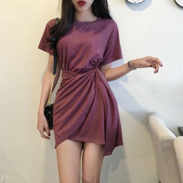 casual dresses womengaga korean short sleeve solid color splicing bandage irregular all-match dress for women xwrp, Black;gray
casual dresses womengaga korean short sleeve solid color splicing bandage irregular all-match dress for women xwrp, Black;gray