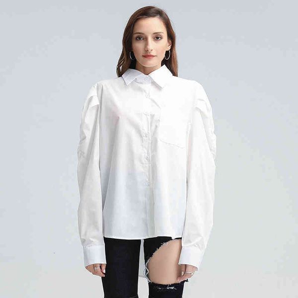 hoodie minimalist solid blouse for women lapel long sleeve casual white basic shirt female fashion clothing spring, Black
hoodie minimalist solid blouse for women lapel long sleeve casual white basic shirt female fashion clothing spring, Black