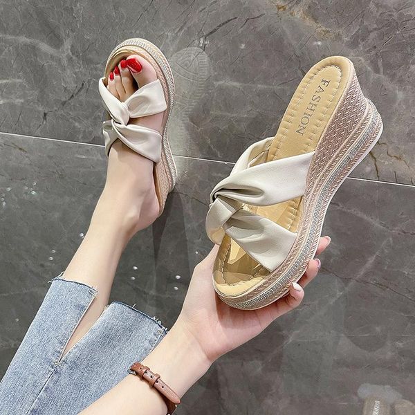 slippers women summer high-heeled shoes lady on a wedge platform slides med fashion soft luxury scandals pumps rubber basic pu, Black
slippers women summer high-heeled shoes lady on a wedge platform slides med fashion soft luxury scandals pumps rubber basic pu, Black