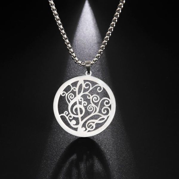 pendant necklaces my shape floral music note for men women stainless steel necklace box chain 2021 fashion party jewelry, Silver
pendant necklaces my shape floral music note for men women stainless steel necklace box chain 2021 fashion party jewelry, Silver