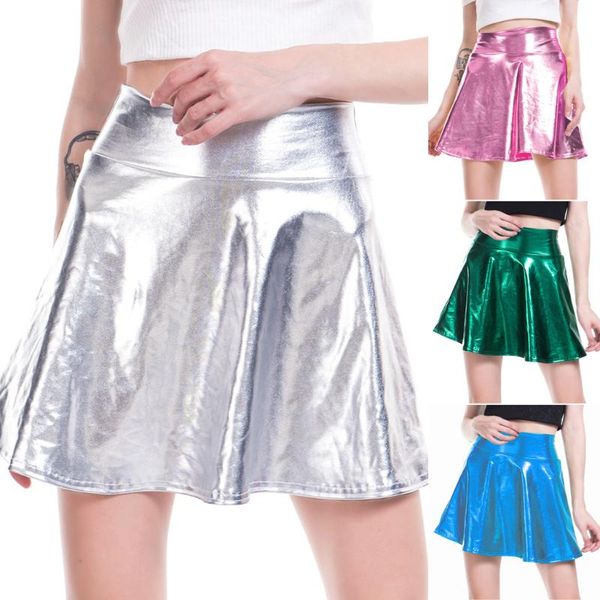 casual solid shiny metallic flared pleated a-line mini skirt summer beach cheerleader cute sweet a line jupe skirts, Black
casual solid shiny metallic flared pleated a-line mini skirt summer beach cheerleader cute sweet a line jupe skirts, Black