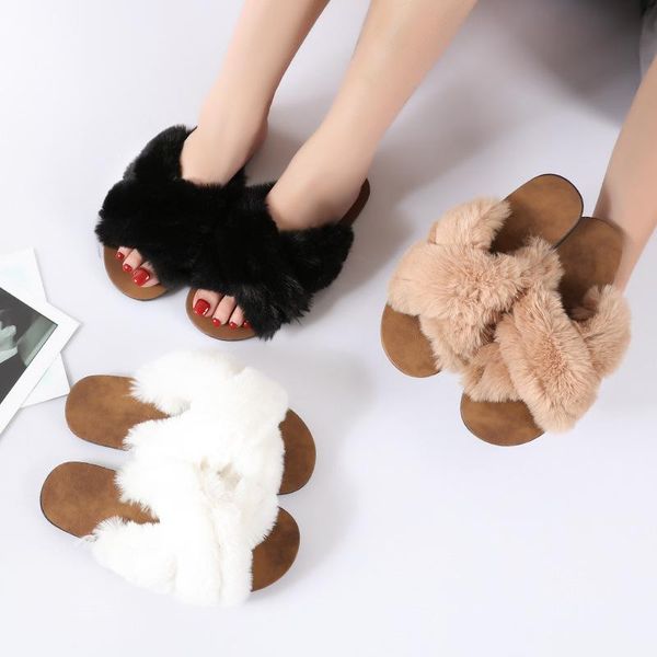 slippers koovan women's fur 2021 female fashion student society wild soft bottom non-slip home indoor winter sandals, Black
slippers koovan women's fur 2021 female fashion student society wild soft bottom non-slip home indoor winter sandals, Black