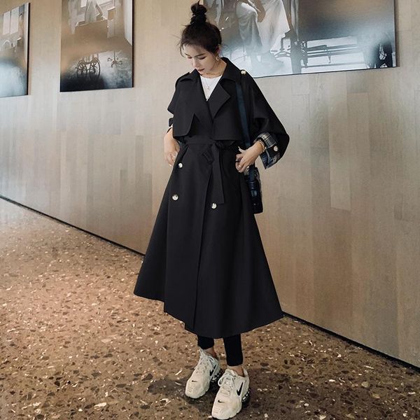women's trench coats autumn winter coat women 2021 korean slim fit japan harajuku plus size long overcoat female office ladies outerwea, Tan;black
women's trench coats autumn winter coat women 2021 korean slim fit japan harajuku plus size long overcoat female office ladies outerwea, Tan;black