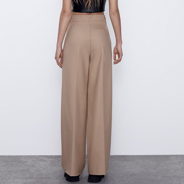 women's pants & capris autumn za vintage solid pants high-waisted with casual loose women's straight zipper ropa mujer v1xu, Black;white
women's pants & capris autumn za vintage solid pants high-waisted with casual loose women's straight zipper ropa mujer v1xu, Black;white