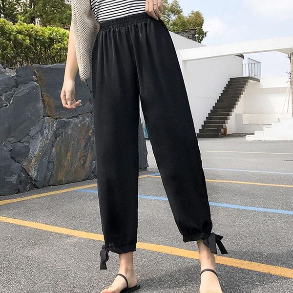 women's pants & capris koren fashion casual loose long 2021 summer chiffon lace up pant solid pockets streetwear all-match trousers, Black;white
women's pants & capris koren fashion casual loose long 2021 summer chiffon lace up pant solid pockets streetwear all-match trousers, Black;white