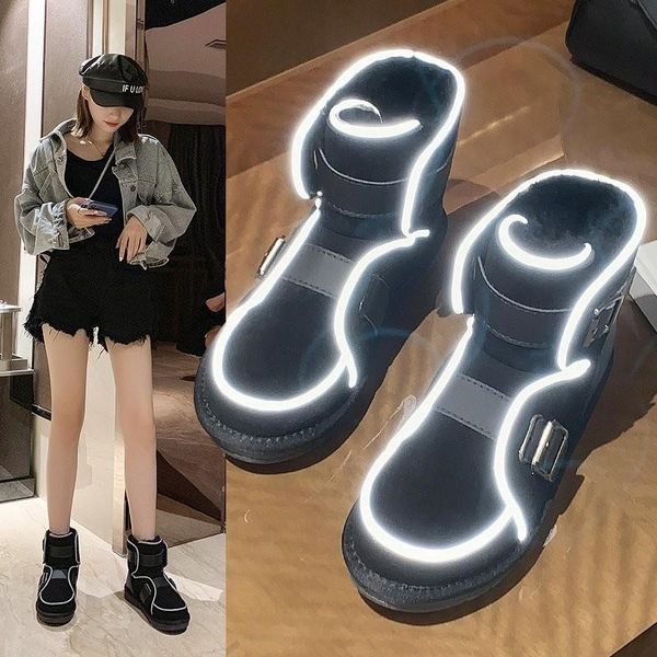 boots women female down winter waterproof warm ankle snow ladies shoes woman fur botas mujer casual booties reflective strip, Black
boots women female down winter waterproof warm ankle snow ladies shoes woman fur botas mujer casual booties reflective strip, Black