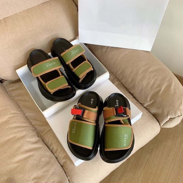 slippers sandals 2021 summer new color matching thick bottom muffin sandals for women zly{category}nylx, Black
slippers sandals 2021 summer new color matching thick bottom muffin sandals for women zly{category}nylx, Black