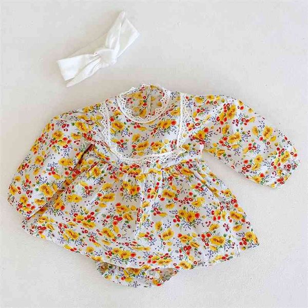 infant baby girls yellow floral printing rompers clothing spring autumn kids girl long sleeve clothes 210521, White
infant baby girls yellow floral printing rompers clothing spring autumn kids girl long sleeve clothes 210521, White