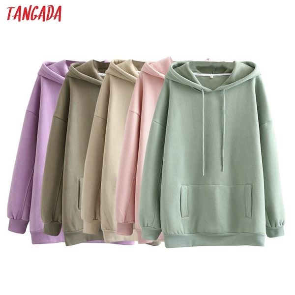 tangada autumn winter women fleece cotton hoodie sweatshirts oversize ladies pullovers pocket hooded jacket sd60-1 210813, Black
tangada autumn winter women fleece cotton hoodie sweatshirts oversize ladies pullovers pocket hooded jacket sd60-1 210813, Black