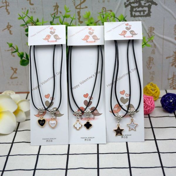 fashion creative gutta percha student jewelry 2 yuan store lovers necklace, Black
fashion creative gutta percha student jewelry 2 yuan store lovers necklace, Black