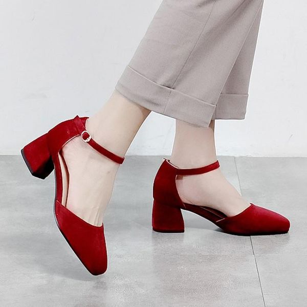 spring summer women sandals chunky block high heels ankle strap female shoes faux suede party dress large size, Black
spring summer women sandals chunky block high heels ankle strap female shoes faux suede party dress large size, Black