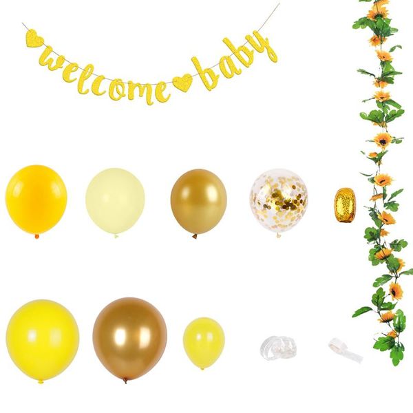 sunflower yellow balloon garland arch for baby shower kids birthday party balloons decorations decoration
sunflower yellow balloon garland arch for baby shower kids birthday party balloons decorations decoration