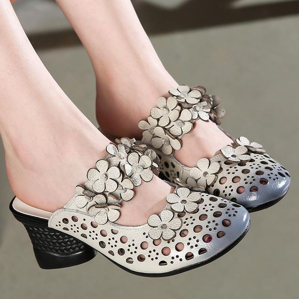 slippers women leather summer beige shoes cm high heels chunky mules retro handmade genuine hollow out, Black
slippers women leather summer beige shoes cm high heels chunky mules retro handmade genuine hollow out, Black