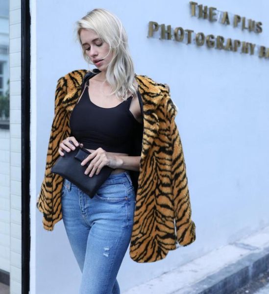 women's fur & faux women leopard imitation jackets korean winter autumn female print long section fake overcoats fashion clothes j3466, Black
women's fur & faux women leopard imitation jackets korean winter autumn female print long section fake overcoats fashion clothes j3466, Black