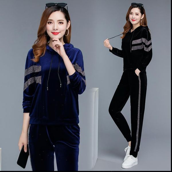 tracksuit set 2 piece women tracksuits clothing pullover sweater coat pants elastic velvet conjunto plus size 5xl sportsuits lady, Gray
tracksuit set 2 piece women tracksuits clothing pullover sweater coat pants elastic velvet conjunto plus size 5xl sportsuits lady, Gray