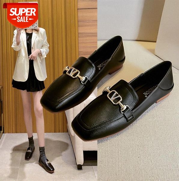 small fragrant single shoes women flat bottom square toe leather one-footed large size two-wear peas #bv6d
small fragrant single shoes women flat bottom square toe leather one-footed large size two-wear peas #bv6d
